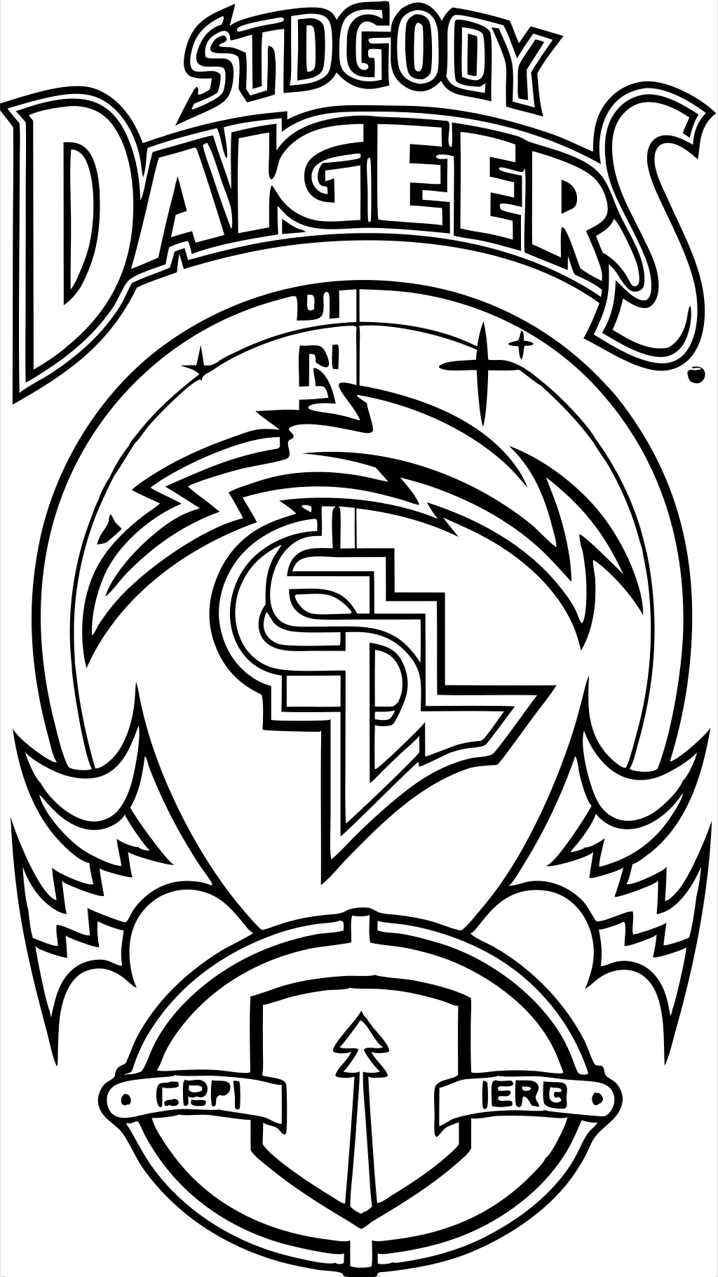 san diego chargers coloring pages